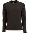 02075 Lds Imper. LS SOL'S Ladies Imperial Long Sleeve T-Shirt Deep Black colour image